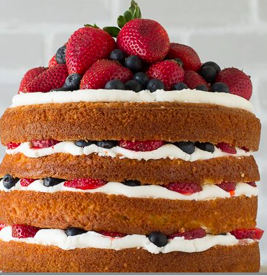 Gâteau Type Naked Cake (sans pate sucre)