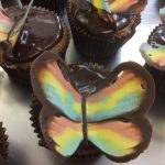 Cupcake papillon Chocolat noir (sans gluten, sans lait)