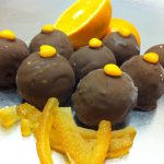 Gâteau Boule oranges confites (fait maison) et chocolat