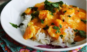 Bobó de Camarão (Crevettes avec creme à la manioc, lait de coco et herbes aromatiques)