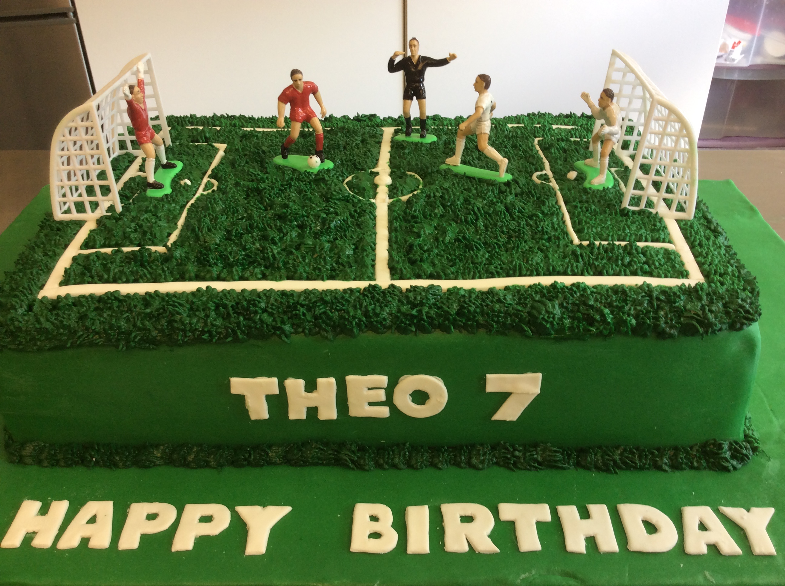 Gâteau terrain de foot