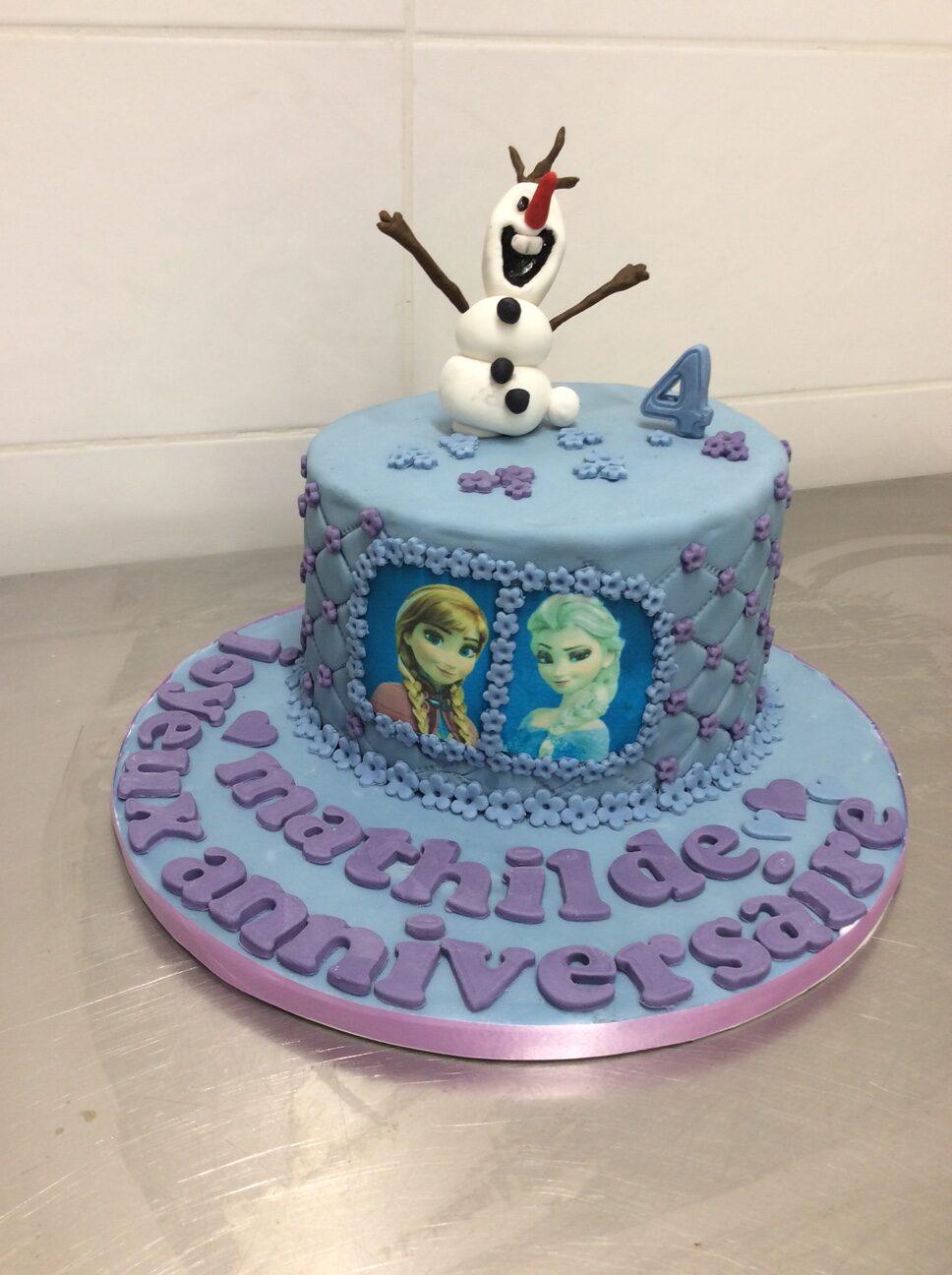 cake design gâteau Reine de Neiges 1-2